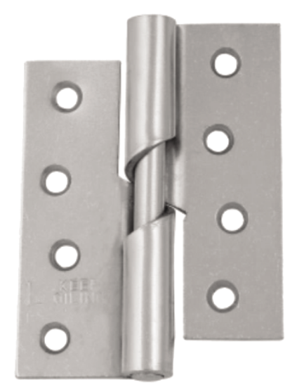 Picture of RISING BUTT HINGE L/H - PAIR | 76MM | BRIGHT ZINC PLATED | PRINTED POLYBAG