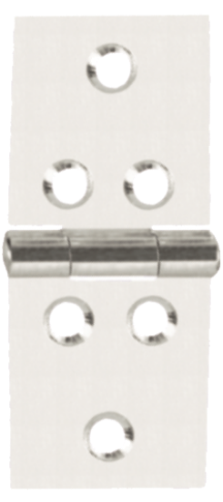 Picture of BACKFLAP HINGE - PREPACK - PAIR | 38MM | BRIGHT ZINC PLATED | PRINTED POLYBAG