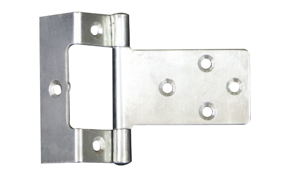 Picture of CRANKED FLUSH HINGE - PAIR | 50 X 19MM | BRIGHT ZINC PLATED | SICHERN BOX