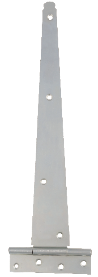 Picture of MEDIUM TEE HINGE - PAIR - PREPACK | 250MM | GALVORITE SILVER | TAG