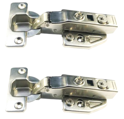 Picture of SOFT CLOSE 90 DEG HINGE CLIP-ON - INC PLATE | 35MM | NICKEL PLATED | PRINTED POLYBAG