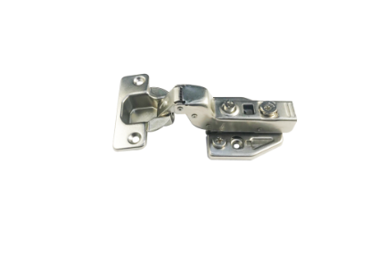 Picture of FLUSH FIT SPRUNG CABINET HINGE SOFT CLOSE CLIP-ON - INC PLATE | 35MM | NICKEL PLATED | PRINTED POLYBAG