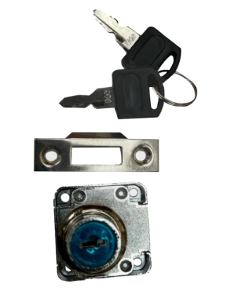 Picture of SICHERN CYLINDER DRAWER LOCK -SLAM TYPE 19 DIA NP PP | 19 MM | NICKEL PLATED | PRINTED POLBAG