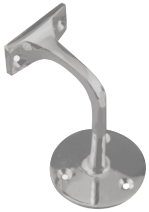 Picture of HAND RAIL BRACKET  | 63MM | SATIN CHROME | PRINTED POLYBAG