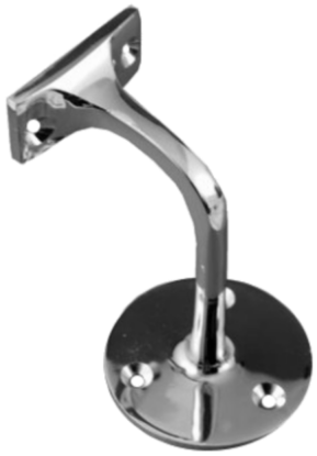 Picture of HAND RAIL BRACKET  | 75MM | POLISHED CHROME | POLYBAG