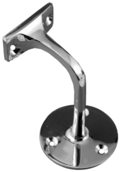 Picture of HAND RAIL BRACKET  | 75MM | POLISHED CHROME | POLYBAG