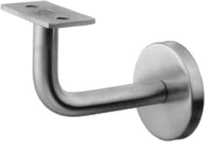Picture of STAINLESS STEEL HANDRAIL BRACKET  | 70MM | SATIN | PRINTED POLYBAG