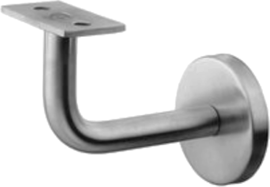 Picture of STAINLESS STEEL HANDRAIL BRACKET  | 70MM | SATIN | PRINTED POLYBAG