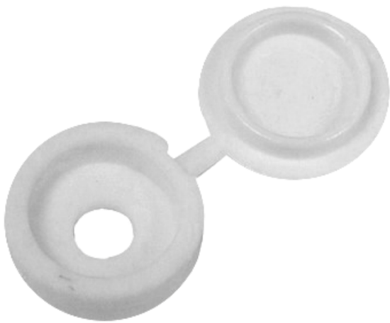 Picture of SCREW CAPS AND COVER - PACK OF 250 | OTHER | WHITE | PRINTED POLYBAG