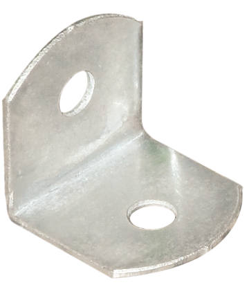 Picture of CORNER BRACE - RADIUS CORNER 19mm BZP x50  | 19 MM | BRIGHT ZINC PLATED | PRINTED POLBAG