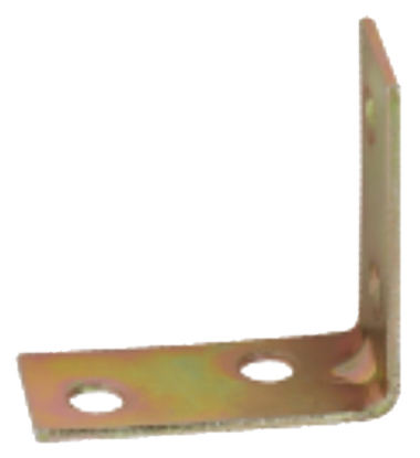 Picture of CORNER BRACE - PREPACK 20 | 25MM | BRIGHT ZINC PLATED | PRINTED POLYBAG