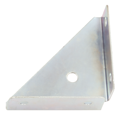 Picture of STEEL CORNER BKT - FLANGE PATTERN x100 | 50X50MM | BRIGHT ZINC PLATED | SICHERN BOX
