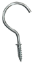 Picture of SICHERN CUP HOOKS 38M ZINC PLATED | 38 MM | BRIGHT ZINC PLATED | PRINTED POLBAG