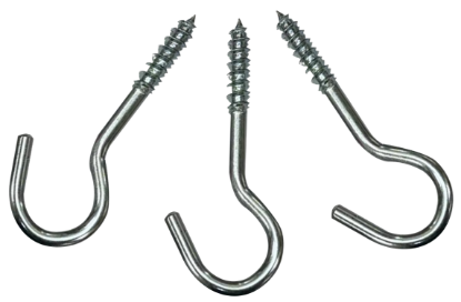 Picture of SICHERN CUP HOOKS ZP 55MM STEEL (PACK OF 3) | 55MM | BRIGHT ZINC PLATED | PRINTED POLYBAG