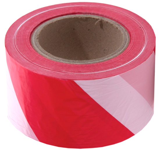 Picture of SELF ADHESIVE MARKING TAPE | 50MM X33M | RED / WHITE  | POLYBAG