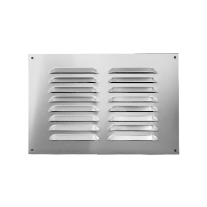 Picture of LOUVRE VENTILATOR  | 300MM X 300MM | SATIN ANODISED | POLYBAG