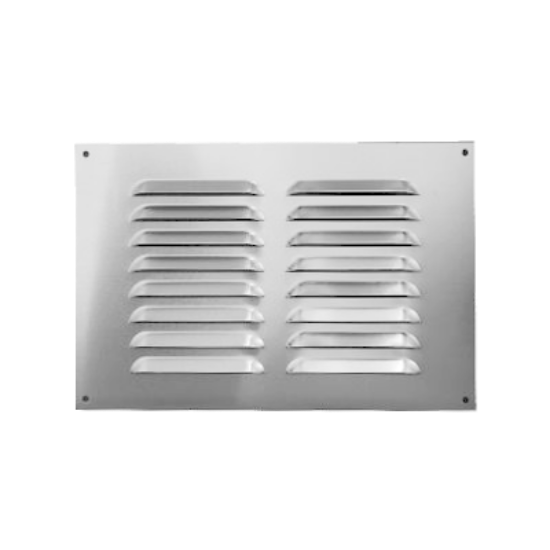 Picture of LOUVRE VENTILATOR  | 300MM X 300MM | SATIN ANODISED | POLYBAG