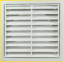 Picture of FIXED VENT FOR 100MM DUCT C/W FLYSCREEN | 140MM X 140MM | WHITE PVC | POLYBAG