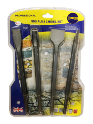 Picture of SDS 4PC CHISEL SET (COLD,FLAT,POINT & GOUGE) | OTHER | OTHER | BLISTER