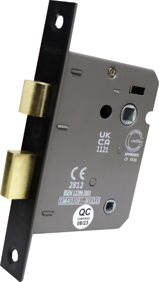Picture of BATHROOM LOCK CE / EN2209 / CERTIFIRE / FD  | 63MM | GRAPHITE NICKEL | HANG UP BOX